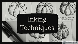 Inking Techniques: Hatching, Stippling, Scumbling Tutorial