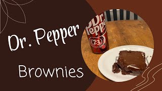 Dr. Pepper Brownies | New Recipe | Bake With Me