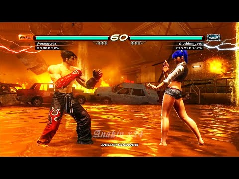 L7 208_5 Jin (Aquarazorda) vs (gnoshinmidges) Lili ryona - Ranked Matches - Tekken 6 n44 Anakin x24