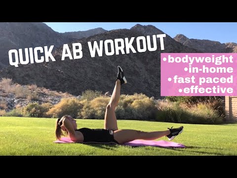 QUICK AB WORKOUT for people who get bored easily | AT HOME BODYWEIGHT