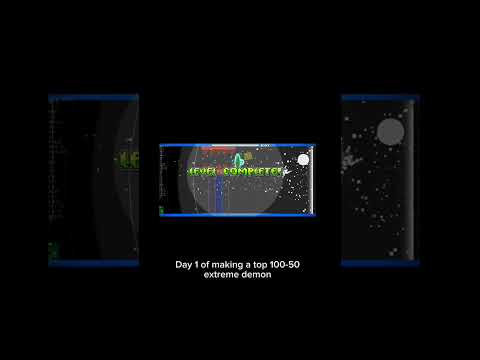 Day 1 of making a top 100-50 extreme demon, I need a verifier. #gd #geometrydash #extremedemon #hard