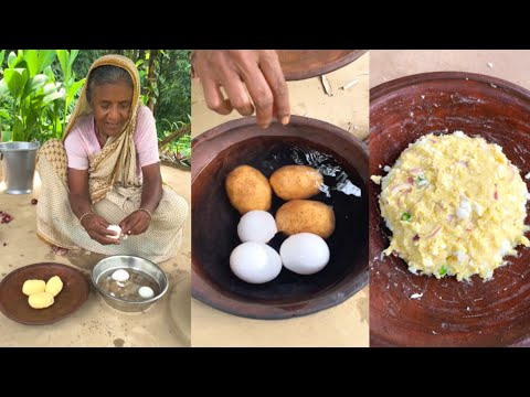 Traditional Egg & Potato Mash Recipe | Village-Style Cooking