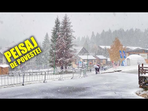 Prima zi de iarnă în județul Buzău și câteva imagini superbe din Poiana Brașov