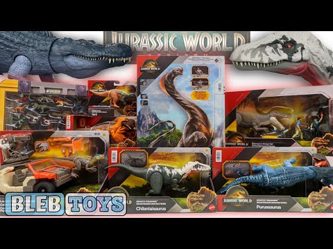 Jurassic World REBIRTH movie toy collection unboxing | Titanosaur | colour reveal | toy review ASMR