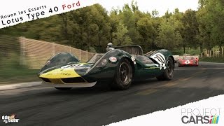 Project CARS 1965 Lotus Type 40 Ford Real Onboard at Rouen les Essarts