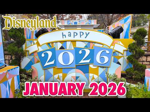 Disneyland Park - January 2026 Walkthrough + Updates: Rainy New Year's Day & 2026 Merch [4K POV]
