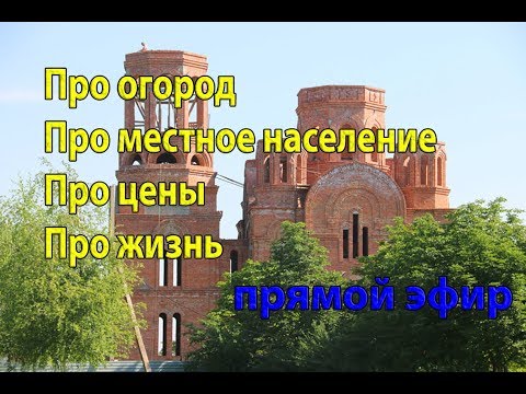 Прямая трансляция, про огород, про местное население, про цены, про жизнь