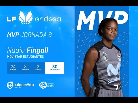 Nadia Fingall, MVP de la Jornada 9 de la Liga Femenina Endesa