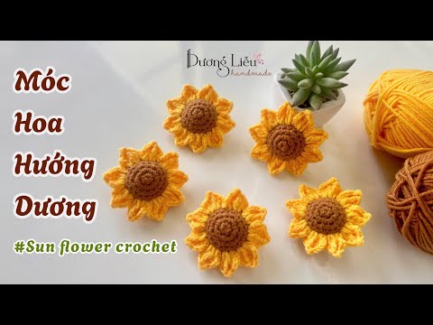 Hoa hướng dương 9 cánh (size 7cm)