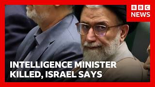 Iran's intelligence minister killed in overnight strike, Israel says | BBC News