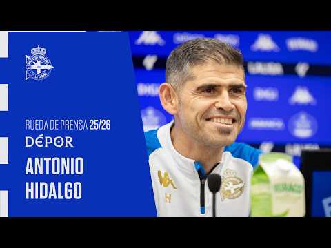Rueda de prensa de Antonio Hidalgo previa al RC Deportivo - Albacete BP