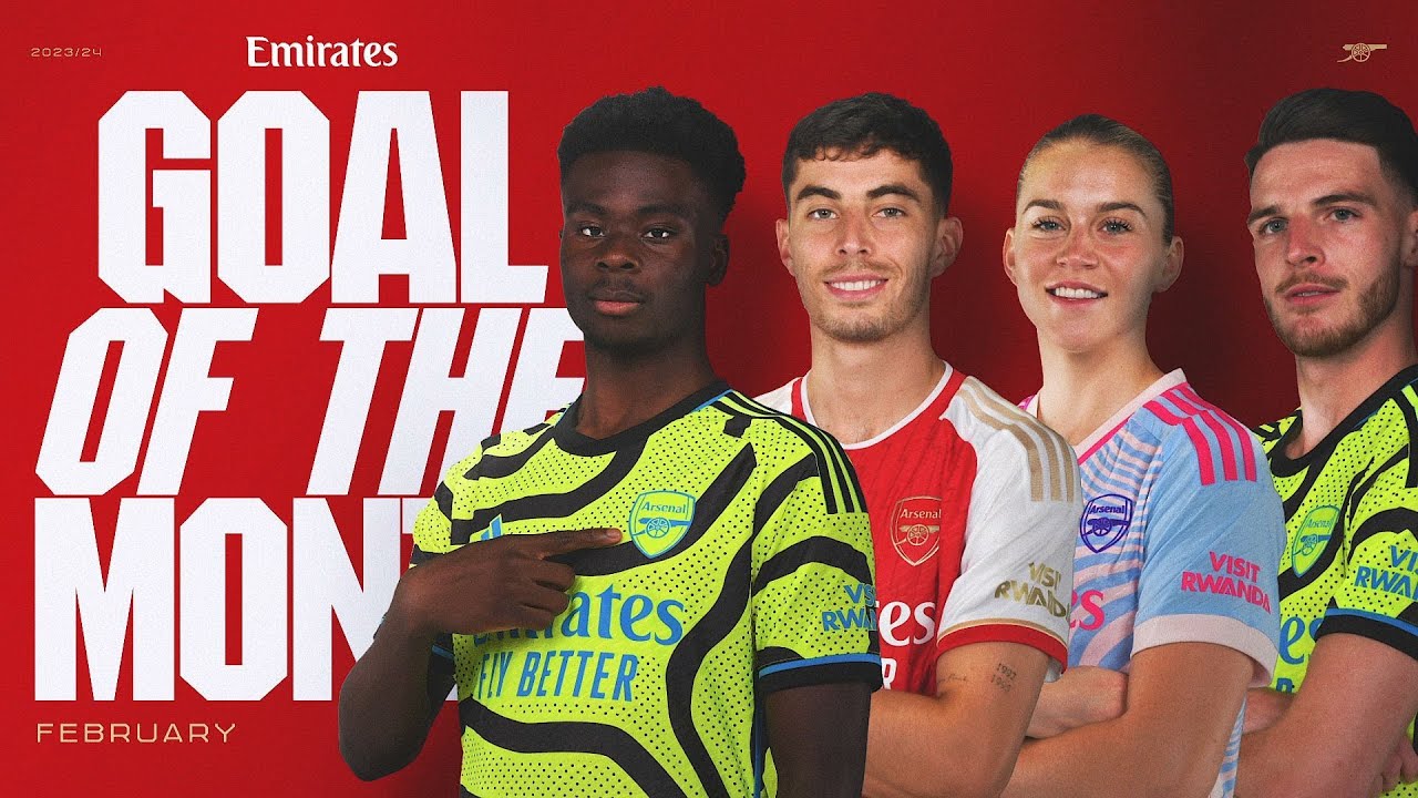 GOAL OF THE MONTH | Trossard, Russo, Rice, Lacasse, Havertz, Kamara & more! | Feb 2024