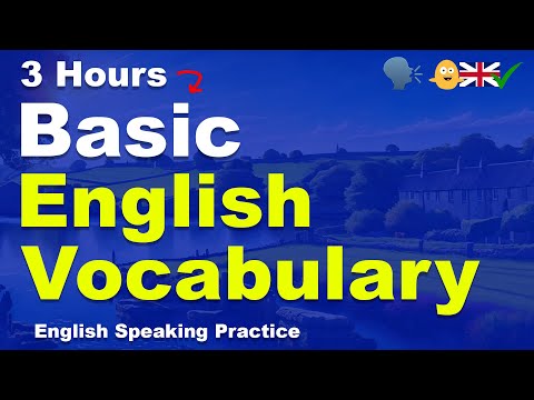 , title : 'Want To Learn English? - 3 Hours of Basic English Vocabulary (with subtitles)'