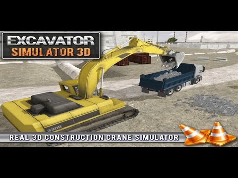 Excavator Crane Simulator 3D Video