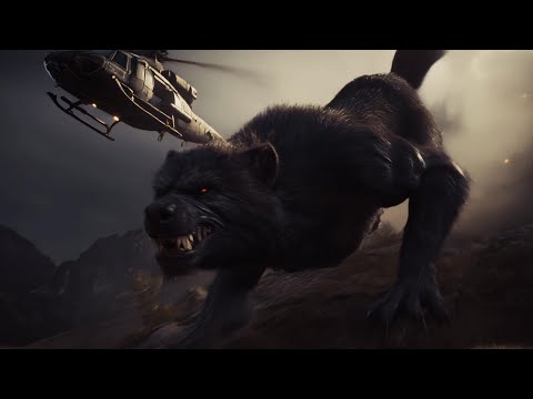 WEREWOLF vs ATTACK HELICOPTER - Epic Mountain Chase Scene