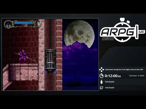 ARPGME 2018 - Castlevania: Symphony of the Night | Alucard Any% NSC | by TalicZealot