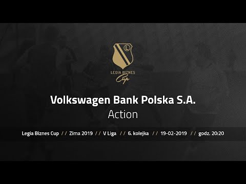 Skrót spotkania Volkswagen Bank Polska - Action ( Legia Biznes Cup Zima 2019 )