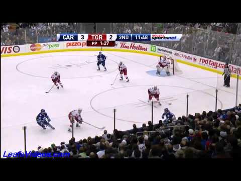 Hurricanes @ Maple Leafs - Mikhail Grabovski Scores - 101228
