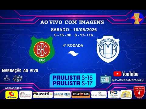 4 RODADA - CAMPEONATO PAULISTA  SUB 15 E SUB 17 - BARRETOS X MONTE AZUL
