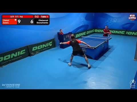 08:00 Oleksii Zaiets 0-3 Oleksandr Storozhenko West 1 WIN CUP 05.12.2022 | TABLE TENNIS WINCUP