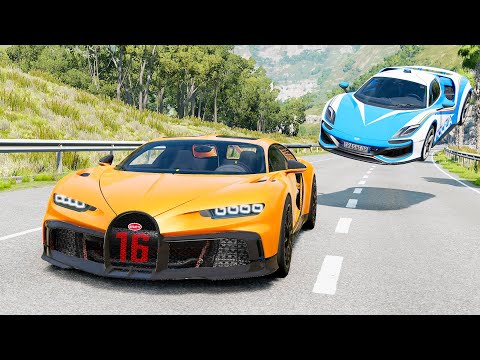 Highway Police Chases #10 - BeamNG drive