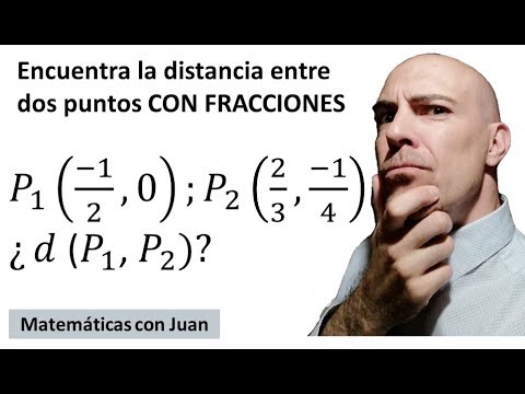 ▷ Encuentra la distancia entre dos puntos CON FRACCIONES en el plano cartesiano. Ejercicio