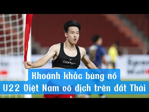 U22 Việt Nam vô địch SEA Games 33, hồi hộp những khoảng khắc bùng nổ trên đất Thái