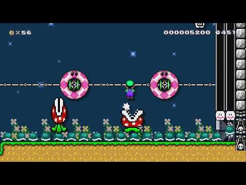 コウラ列車での旅 -Shell Train by マンチョフ - Super Mario Maker 2 - No Commentary 1bw