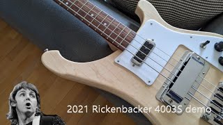 Video thumbnail for 2021 Rickenbacker 4003S Bass demo by gringopig