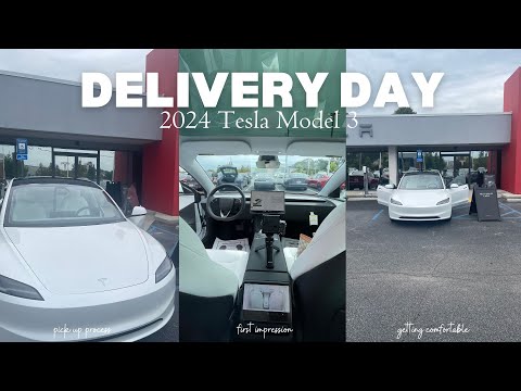 DELIVERY DAY | picking up my new 2024 Tesla Model 3