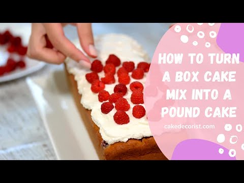 How To Turn A Box Cake Mix Into A Pound Cake
