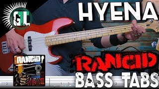 Rancid - Hyena | Bass Cover With Tabs in the Video