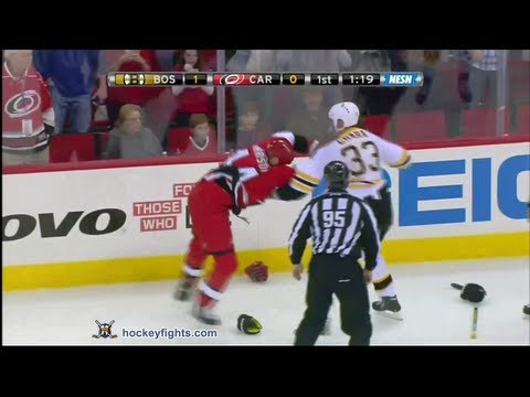 Zdeno Chara vs Jay Harrison Apr 13, 2013