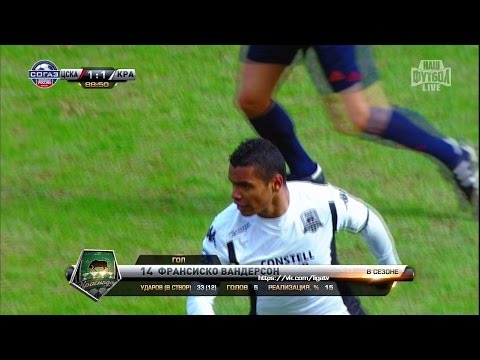 Wanderson's goal. CSKA vs FC Krasnodar | RPL 2014/15