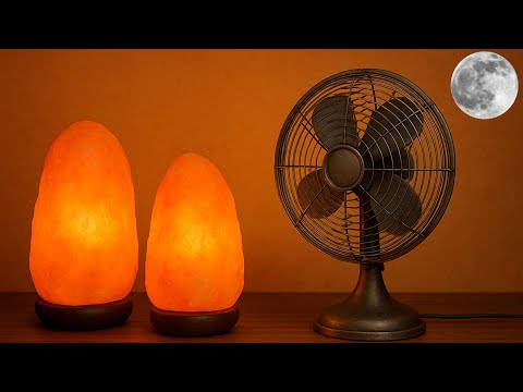 Himalayan Salt Lamp Ambience with Fan Sound For Deep Sleep