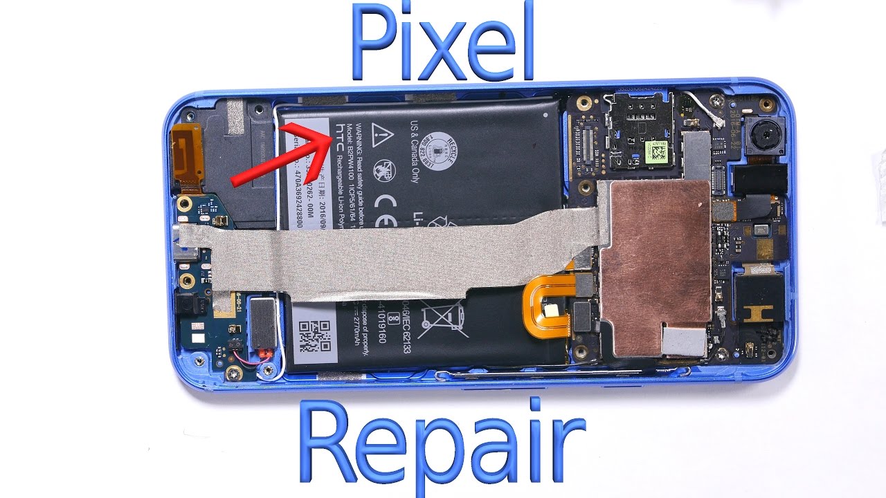 Google Pixel Teardown - Screen Repair Battery Replacement Fix