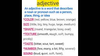 adjectives | adjectives in english grammar |english speaking practice|adjective #english | #shorts