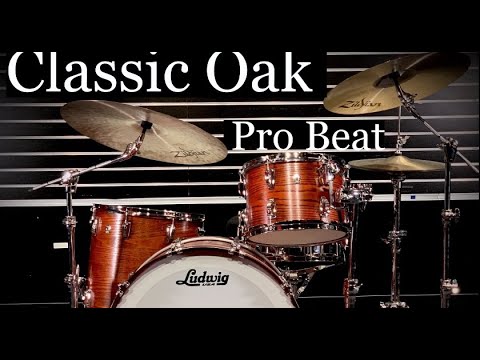 Ludwig Classic Oak Pro Beat 3 Piece Drums Demo