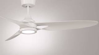 1_Watch A Video About the Casa Vieja Mystere Matte White Indoor Outdoor LED Ceiling Fan