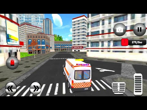 Roof Jumping Emergency Ambulance Simulator - City Rescue Driving Game - Android GamePlay