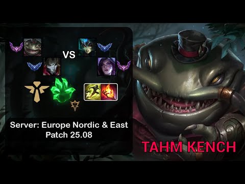 Tahm Kench Support + Jhin vs Nami + Kai'Sa - EUNE Master - Patch 25.08