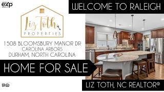 HOME FOR SALE: 1508 Bloomsbury Manor Drive in Carolina Arbors | Durham, NC