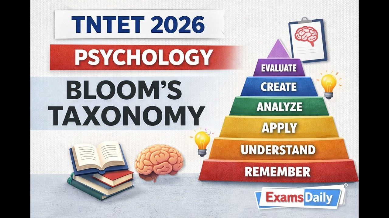 TNTET 2026 - PSYCHOLOGY - BLOOMS TAXONOMY