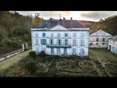 Abandoned Chateau with Maze Garden Courtyard