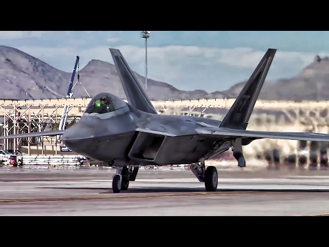 F-22 Raptors At Air Combat Exercise Red Flag 17-1
