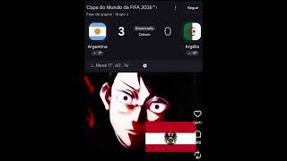 Argentina na copa do mundo… #argentina #messi #worldcup #anime