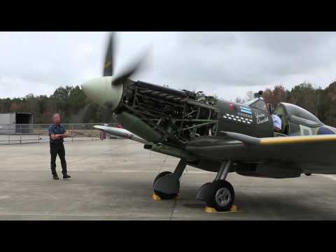 Spitfire MK XVI - First Engine Run in 17 Years!