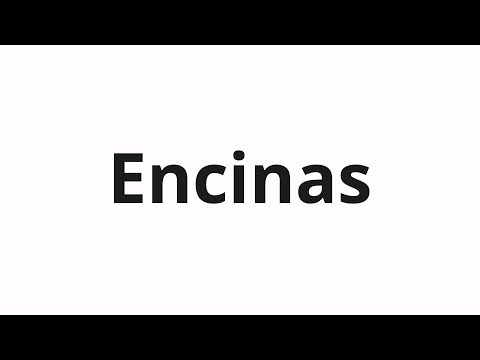 How to pronounce Encinas