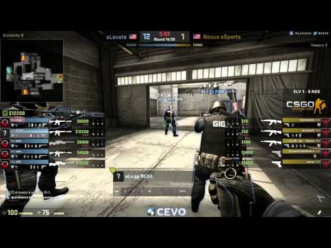 eLevate vs Nexus eSports - Game 2 (CEVO-P Placement Tournament CS:GO Season 8)