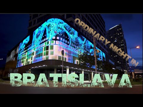 Ordinary Night In BRATISLAVA / Street video